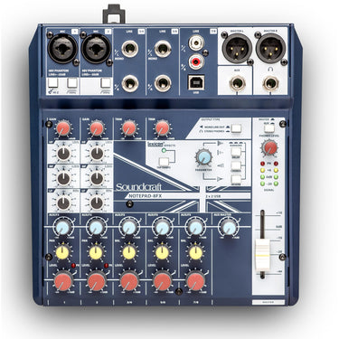 Mezcladora Soundcraft Notepad-8fx 8 Canales